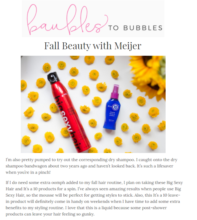 Blog Baubles to Bubbles is Excited to Try It's a 10 Leave-In