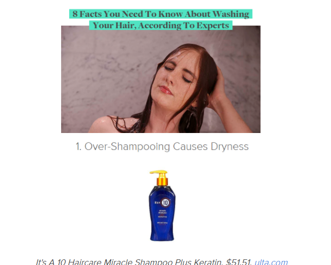 Bustle features It's a 10 Shampoo