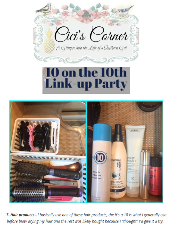 Blogger Cici's Corner Loves It’s a 10 Miracle Blowdry Volumizer