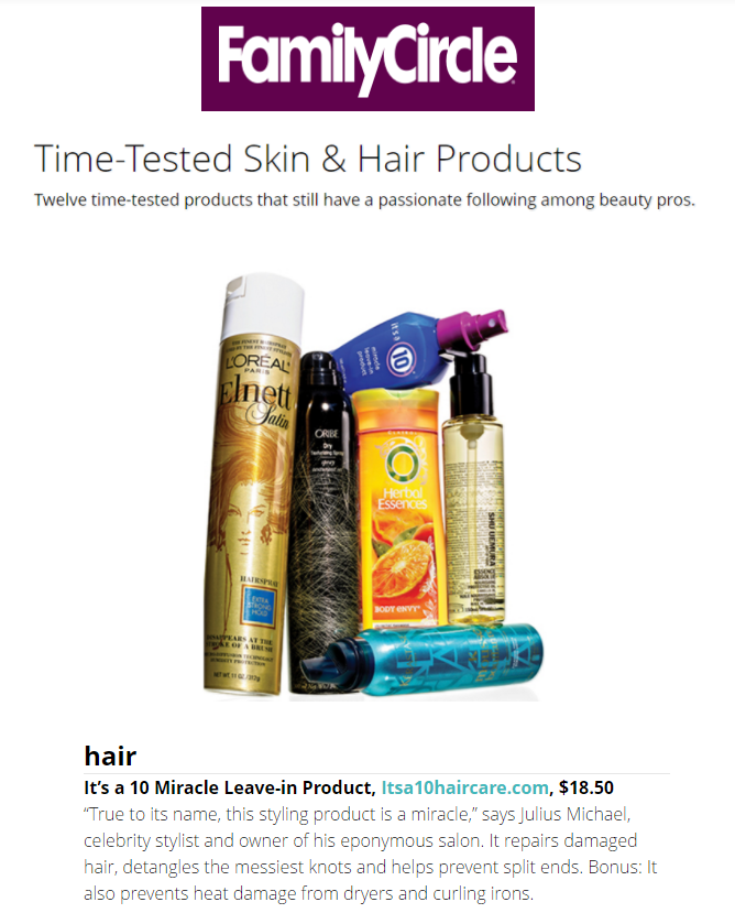 Family Circle Calls It's a 10 a Time-Tested Miracle