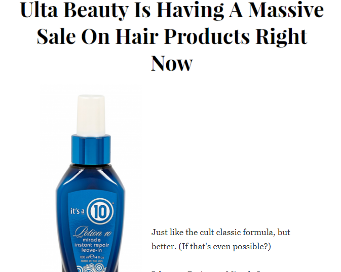 Refinery29 and Yahoo! Both Feature "Cult Classic" Miracle Instant Repair Leave-In