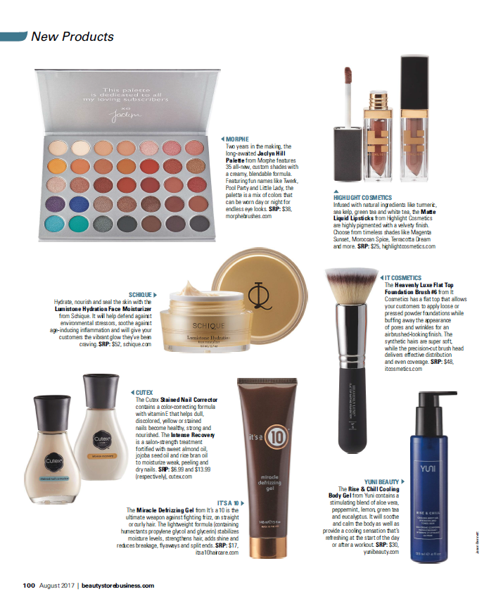 Beauty Store Business Highlights It's a 10 Miracle Defrizzing Gel in August 2017 Issue