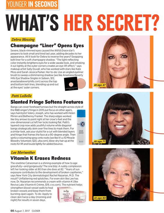 Closer Weekly Features It's a 10 Miracle Blowdry Volumizer in August 7th Issue