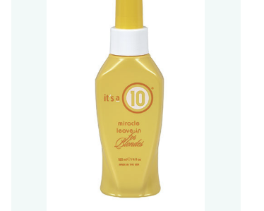 HelloGiggles.com Features It's a 10 Miracle Leave-In for Blondes