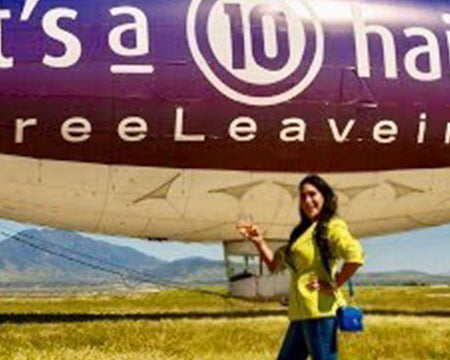 It's a 10 Haircare Takes to the California Sky with Blimp-Boosted Free Leave-In Campaign
