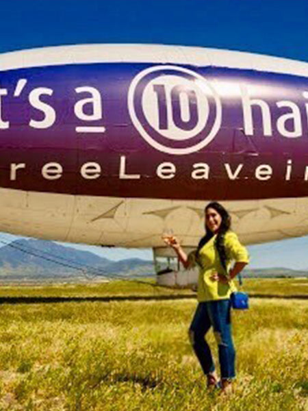 It's a 10 Haircare Takes to the California Sky with Blimp-Boosted Free Leave-In Campaign