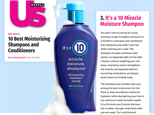 Specific image showcasing shampoos with keratin