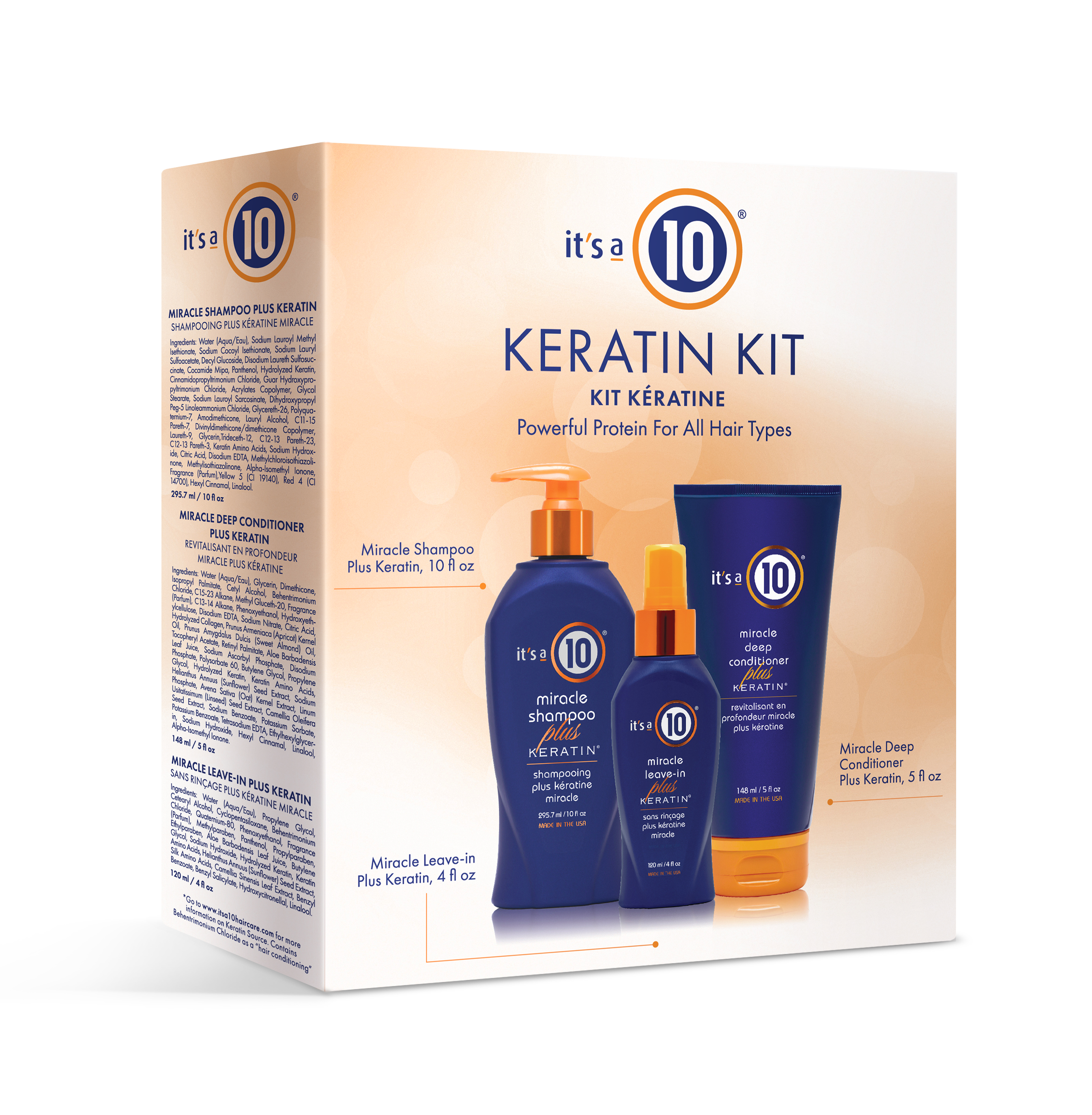 It’s a 10 Miracle Keratin Trio Kit