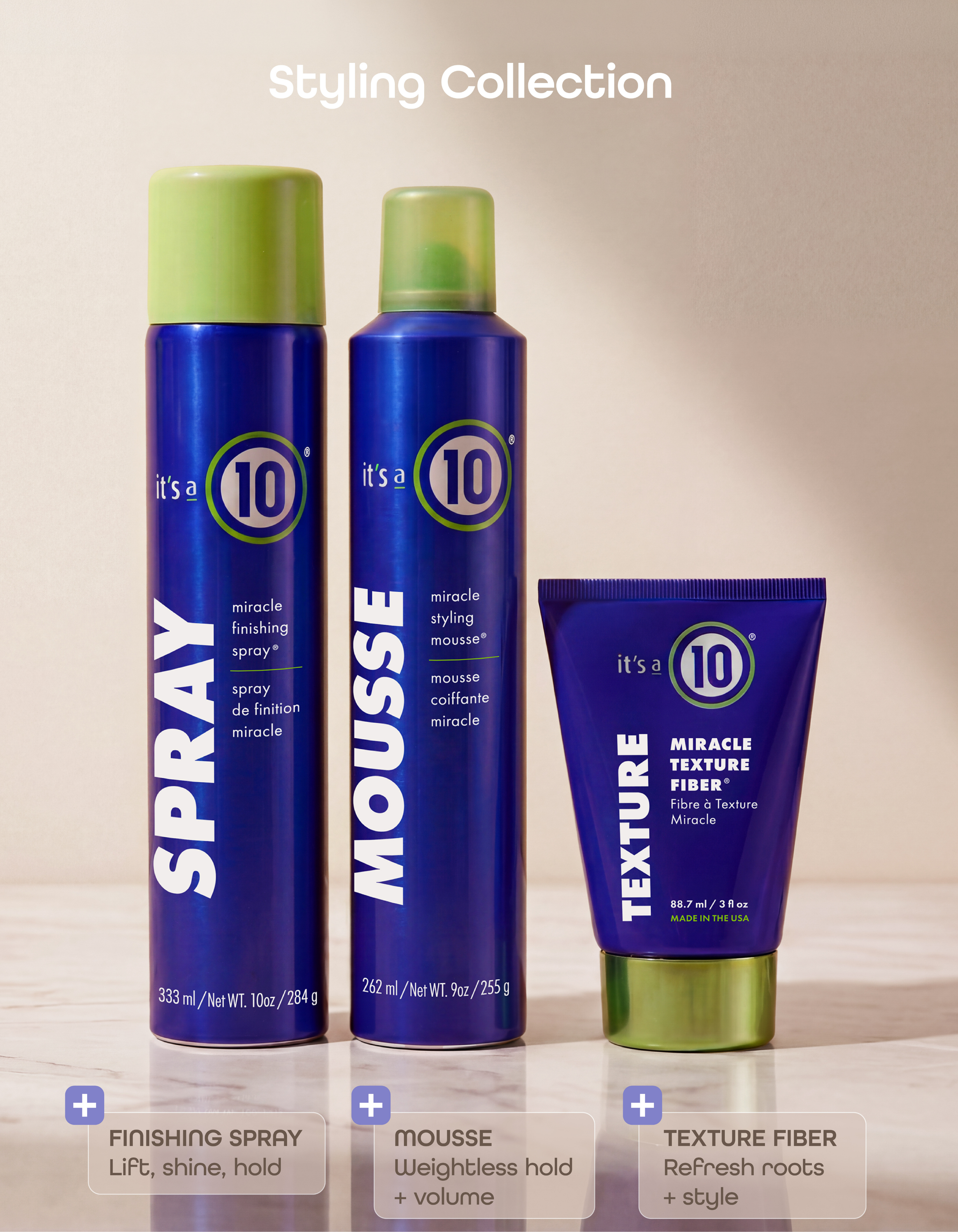 It's a 10 Miracle Finishing Spray