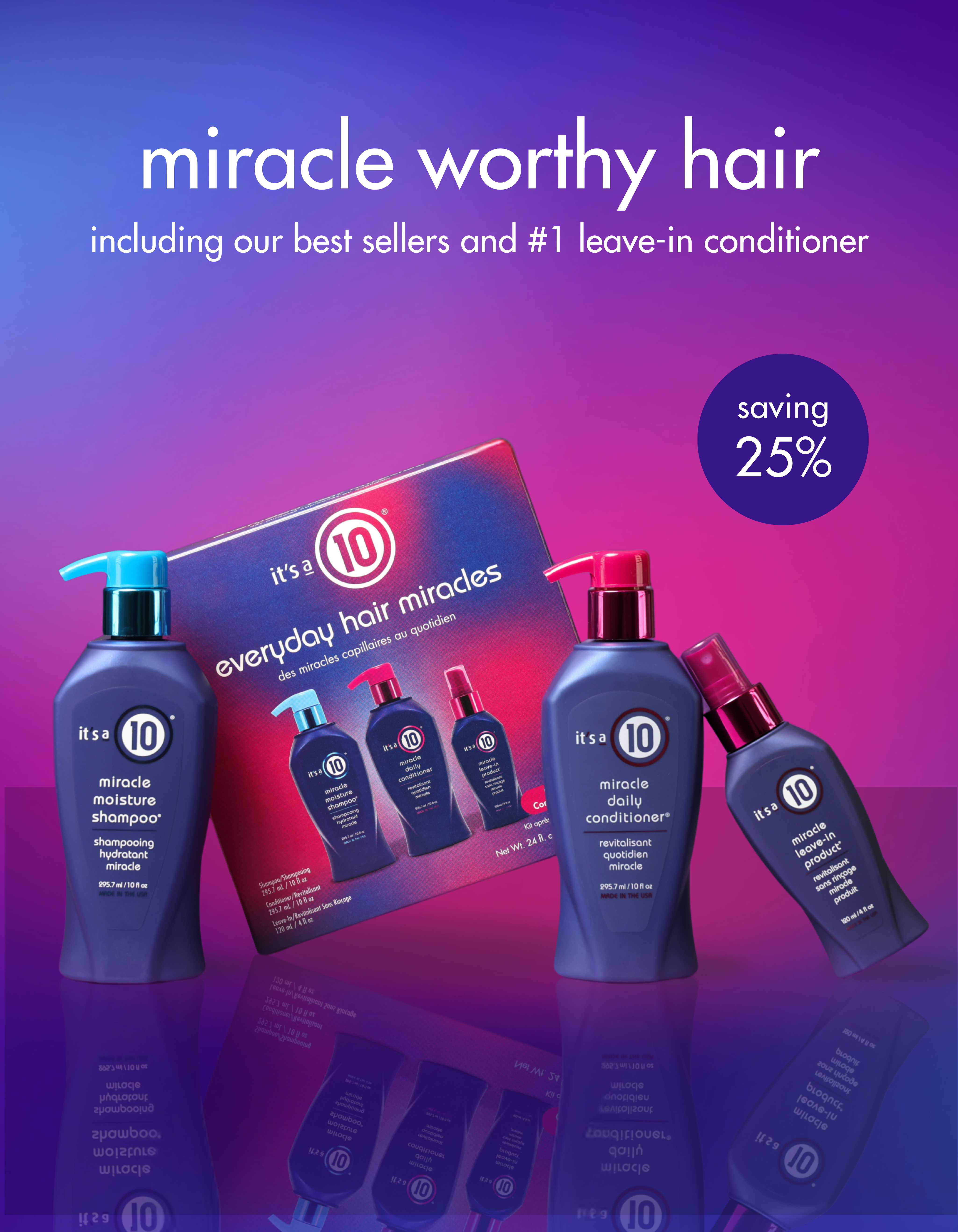 It’s a 10 Miracle Everyday Moisture Kit