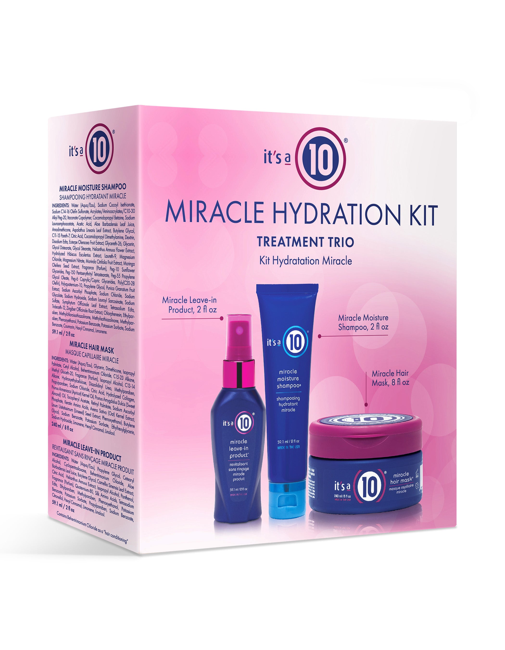 It’s a 10 Miracle Hydration Kit